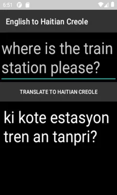 English to Haitian Creole Translator android App screenshot 1